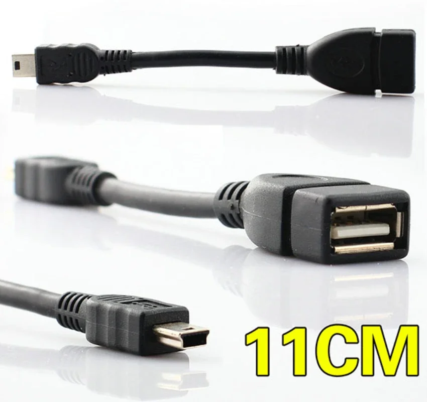 Mini 5Pin Male to USB 2.0 A Female OTG Host Adapter Cable For MP3 MP4 Mobile Phone Tablet Camera