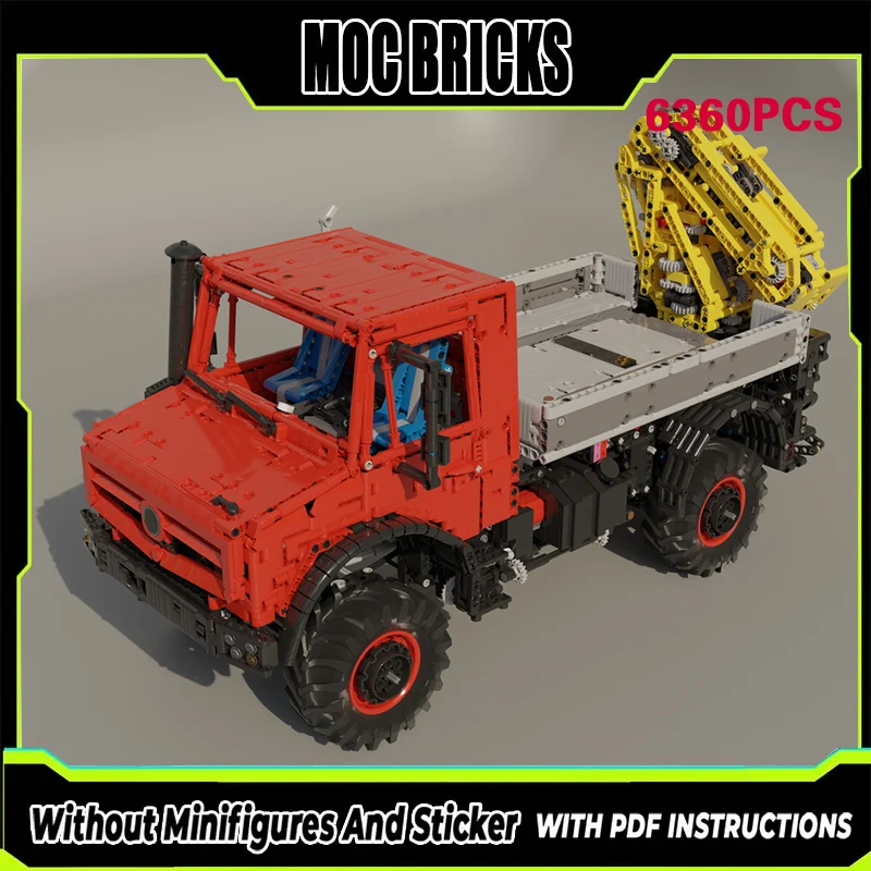

City Car Model MOC Building Bricks Unimog U5023 With Gearbox Modular Technology Gifts Holiday Assemble Children Toys Suit