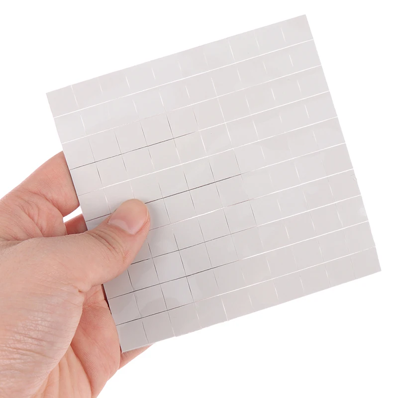 100 ชิ้น 10x10x0.5 มม. แผ่นซิลิโคนนำความร้อนสำหรับ GPU CPU ฮีทซิงค์ระบายความร้อน