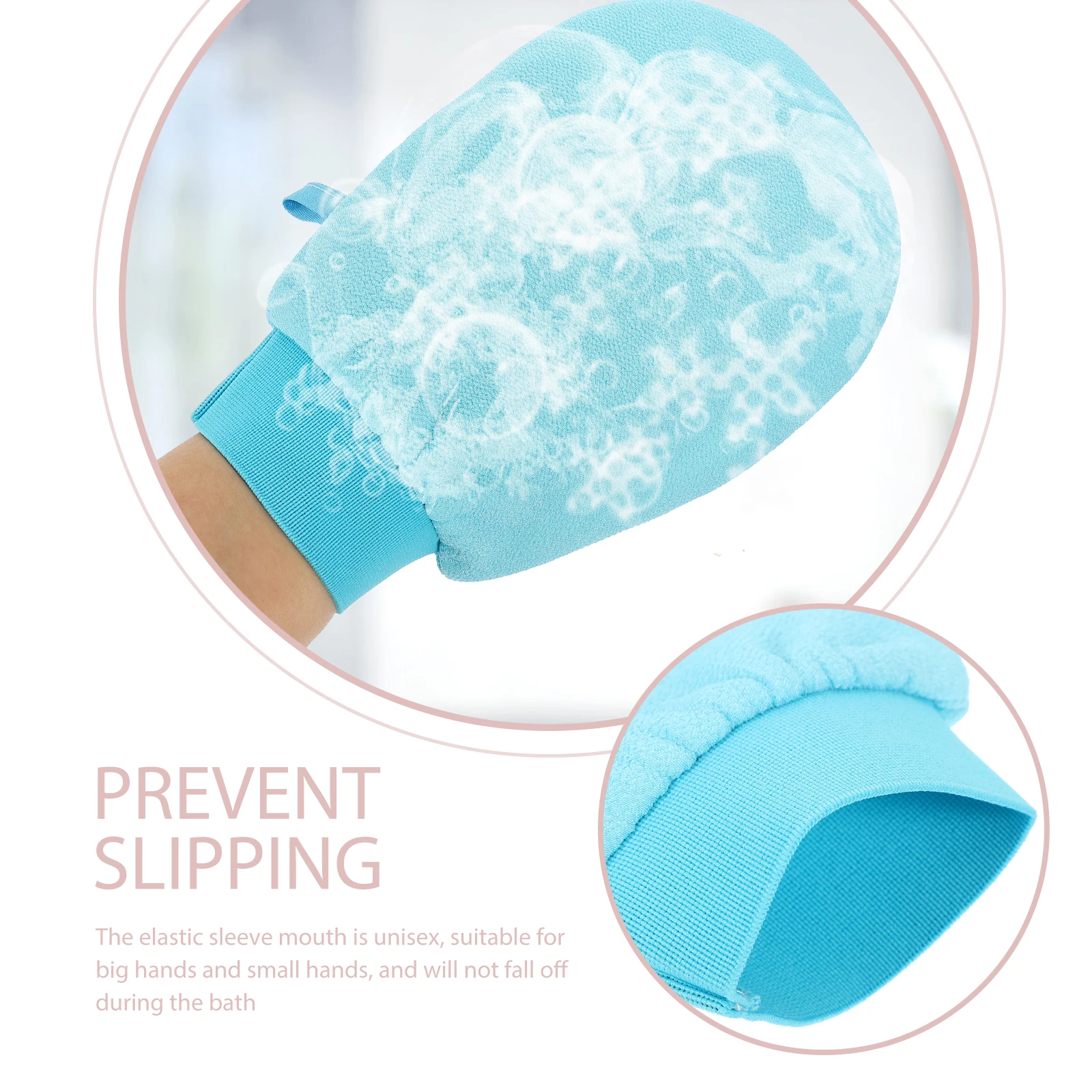 

Bath Gloves Body Scrubbing Exfoliator for Bathing Wash Viscose Exfoliating Mitt Sponge