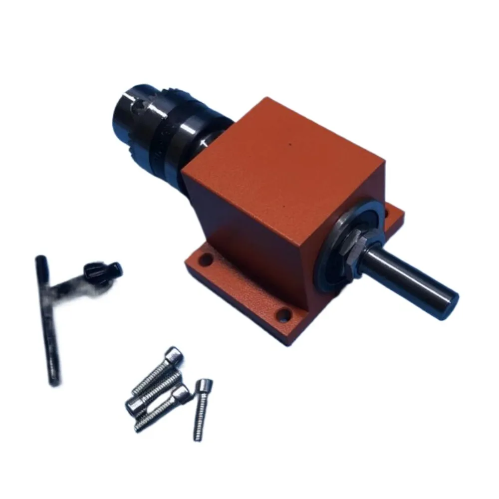 B12 Mini High Precision Spiral Drill Rotating Shaft Clamp 1-10mm Capacity Polished Non-Powered Drilling Tool