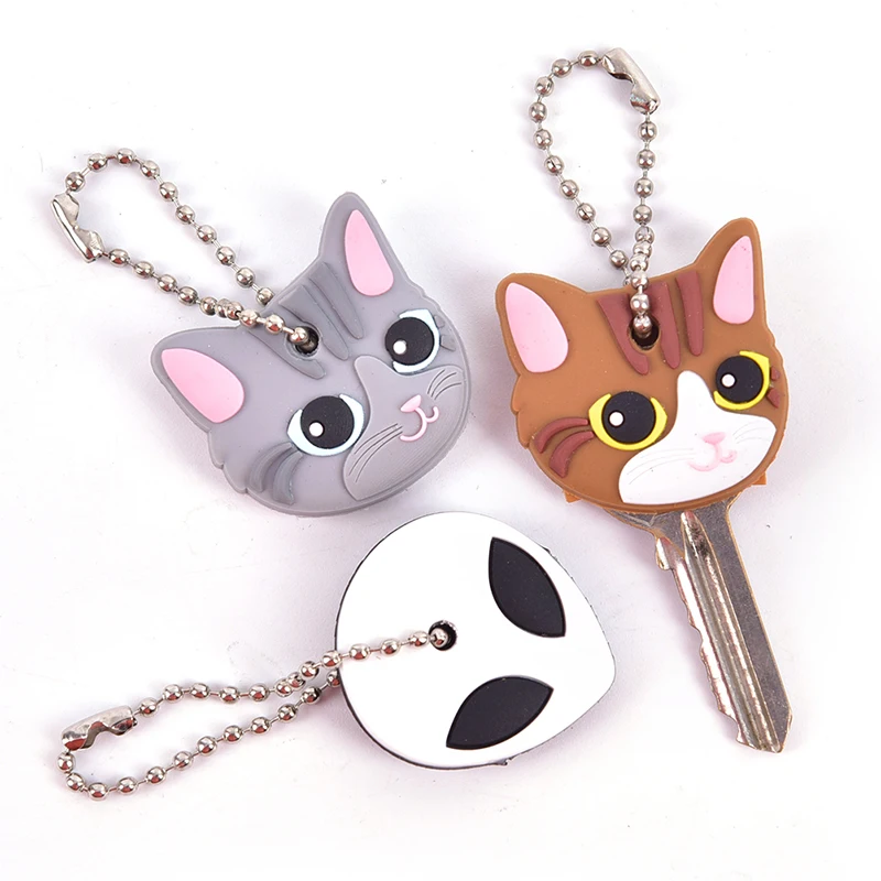 1pc Cartoon Silicone Protective Key Case Cover For Key Control Dust Cover Holder Organizer Key Decor Accessories Home Supplies