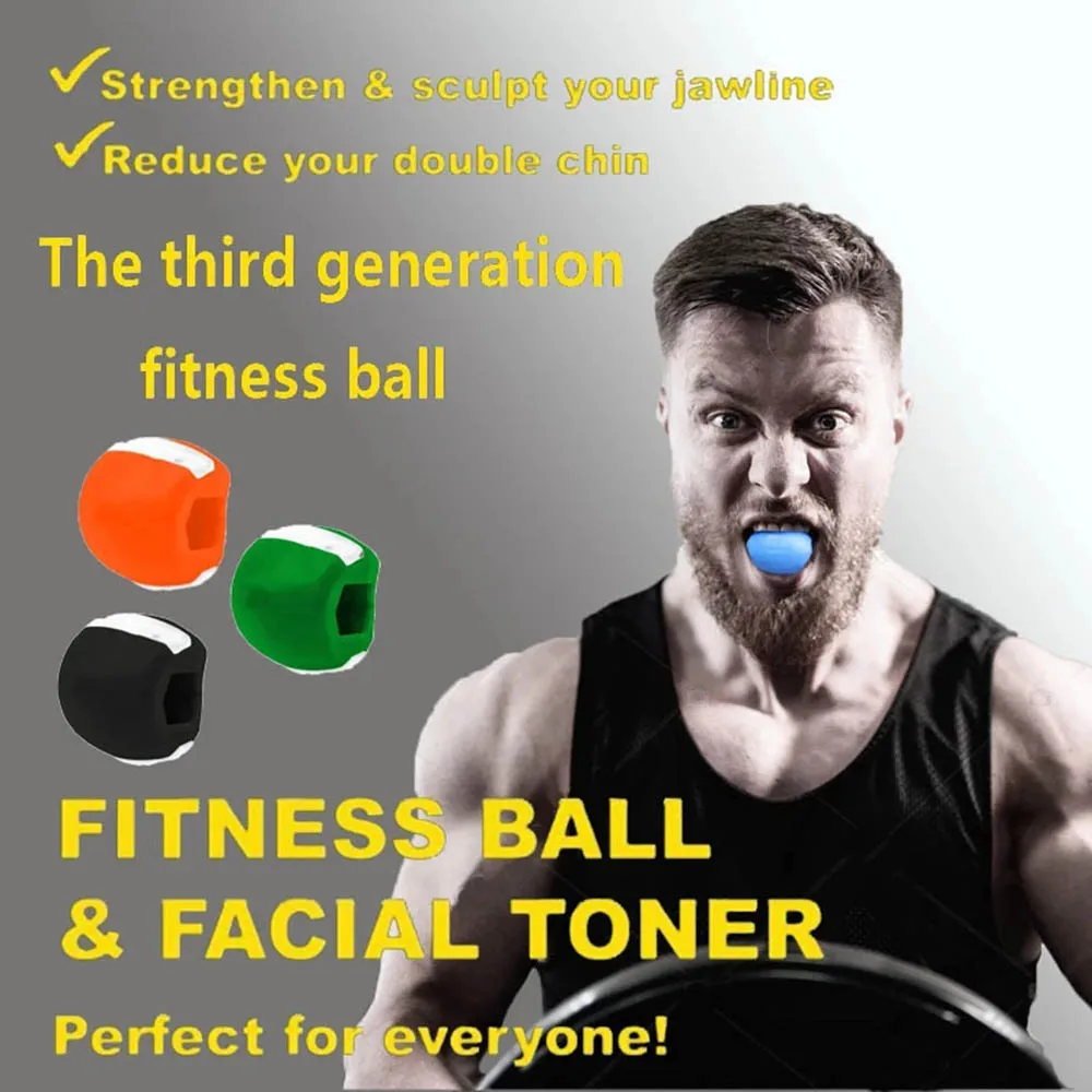 Jaw Exerciser Face Jawline Exerciser Shaper Facial Toner Chin Masseter Muscle Trainer for Double Chin Reducer Face Lifting Tools