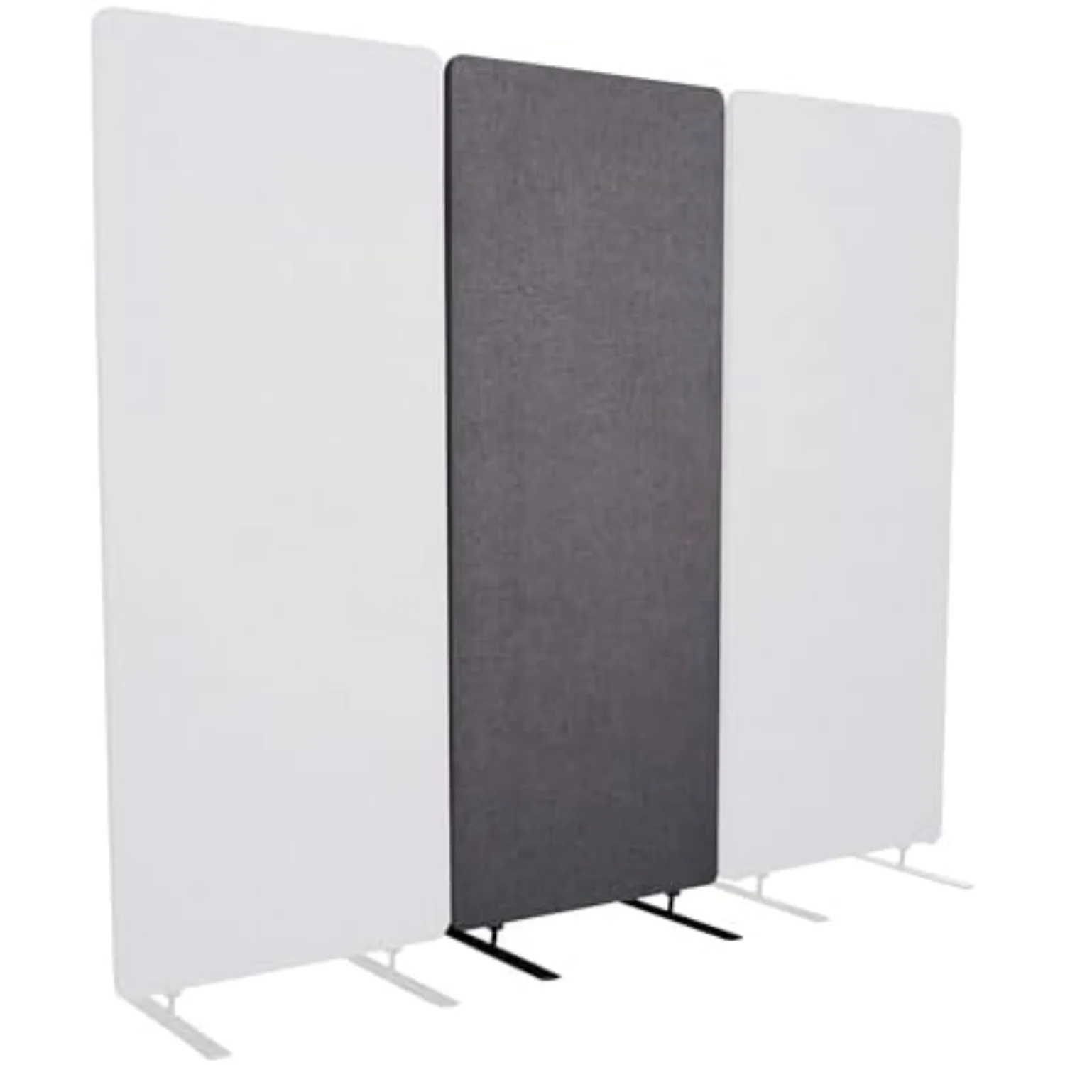 Stand Up Desk Store ReFocus Freestanding Noise Reducing Acoustic Room Wall Divider Office Partition (Ash Grey, 23.6