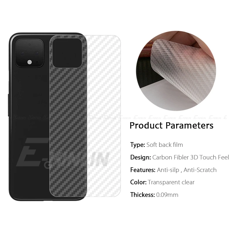 5pcs Soft Carbon Fiber Guard Back Film For Google Pixel 8 7 7a 6 4 3 4a 3a XL 3XL 3aXL 4XL Pro Rear Screen Protector Not Glass