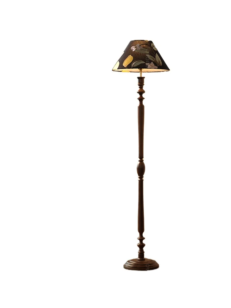 

Black walnut floor lamp French antique style living room next to sofa bedroom new Chinese style
