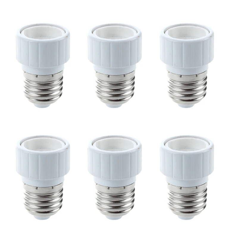 6X Lamp Adapter Lamp Socket For GU10 To E27 Light Bulbs