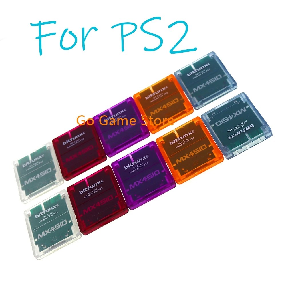 

TF/SD Card Adapter For PS2 Console MX4SIO SIO2SD Memory Card Program Game Card Transparent Housing Card Adapter