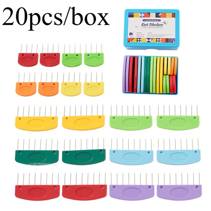 

Набор блокаров для вязания из нержавеющей стали премиум-класса, 20 шт., с блокарующими расческами и ковриками в 2 размерах. Идеальные принадлежности для вязания крючком своими руками.