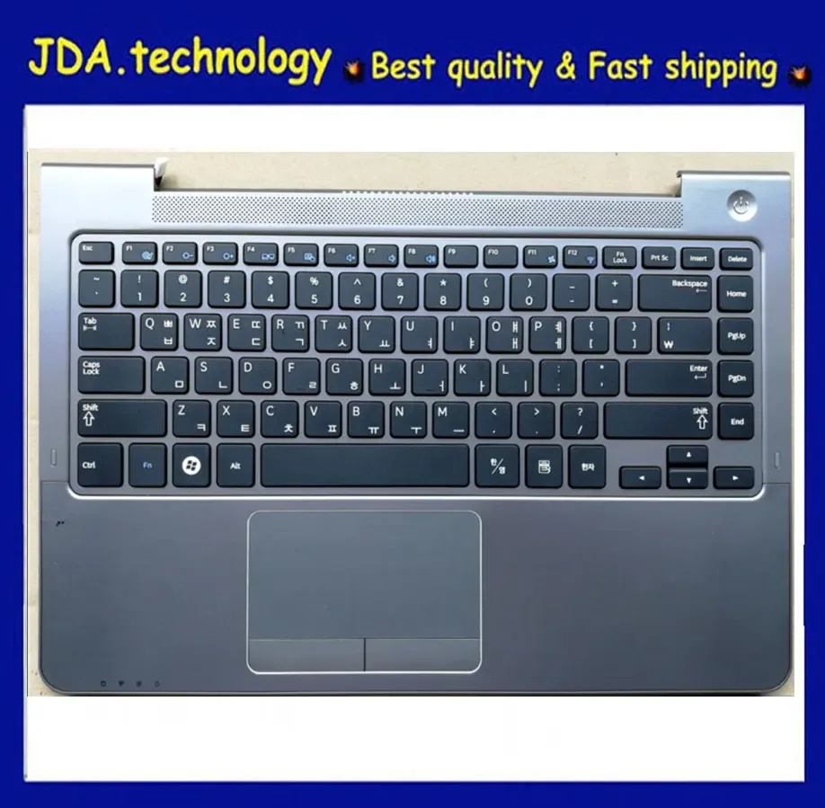 

New/orig For Samsung NP530U4 NP530U4B NP530U4C NP532U4C NP535U4C NP535U4X Palmrest Korean keyboard upper Cover Touchpad