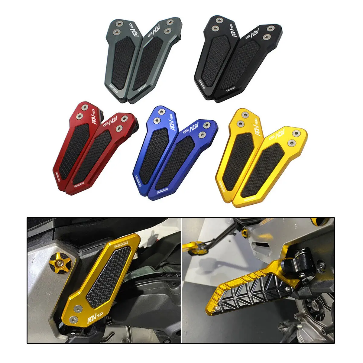 

Задняя педаль для ног, подставка для пассажира, педаль для Honda ADV150 2019-2024, педаль, задняя велосипедная педаль, детали для скутера