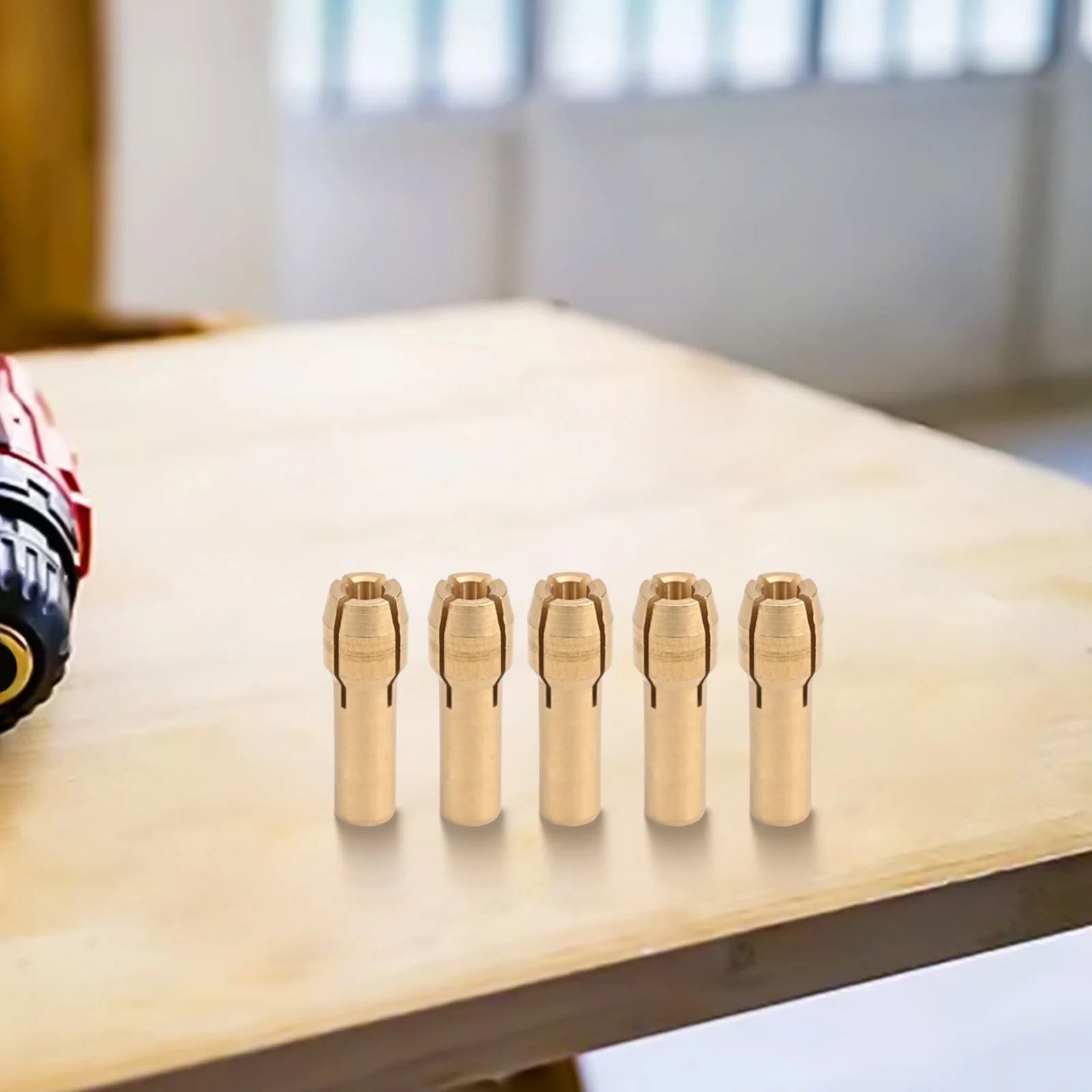 

Hardware Rotary Tool Chucks 4.2/4.8mm Shank Chucks 4 Claws Head Clamping Capacity High Hardness Pure Copper Material