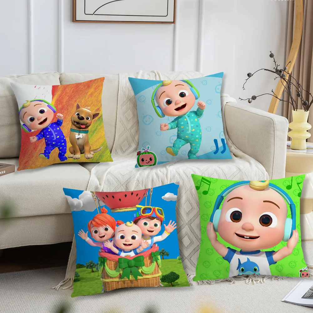 Cartoon Cute Baby cushion cover Accessories Square Cushion Room C-CoComelonS Bedroom Headboard Sofa Living Backrest Car Nap Time