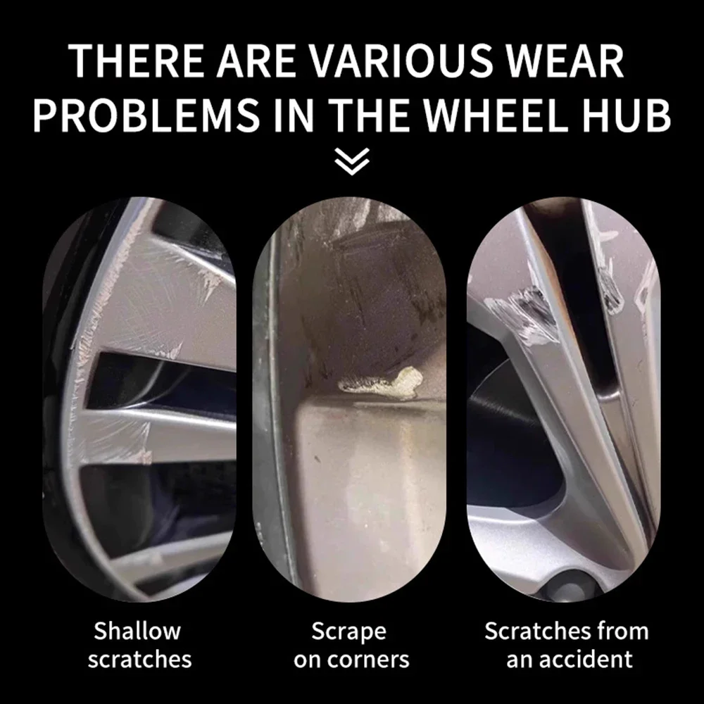 Car Wheel Hub Repair Kit Scratch Removal and Polish Restore Paste for Auto Alloy Metal Rim Anti-Oxidation Cream Care Accessories image 4