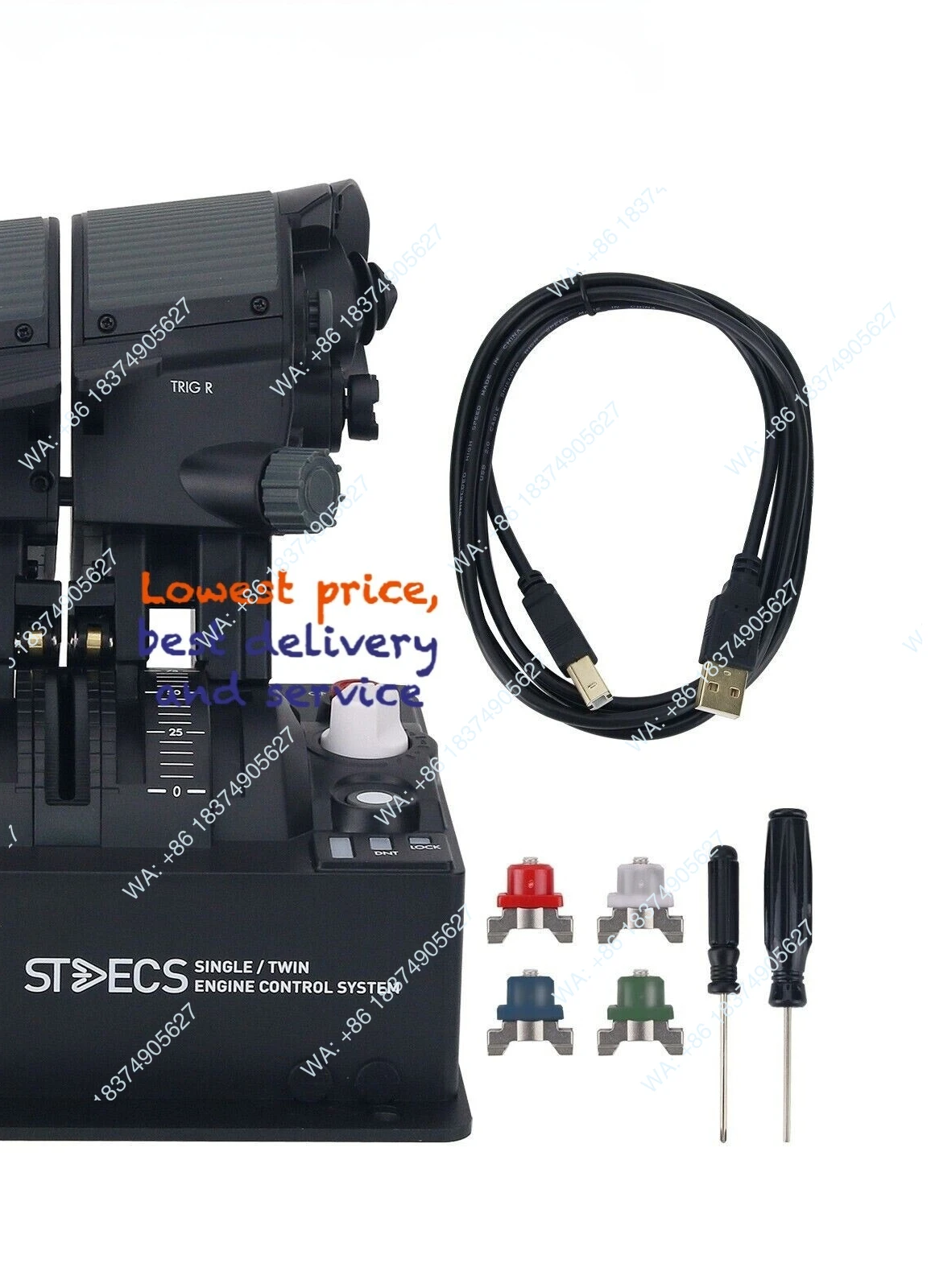 Mini Flight Throttle Game Single/Twin Engine Control System ot25