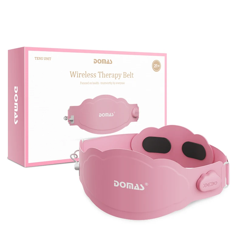 Customizable Pink Belt with Wireless Remote Control Menstrual Period Pain Relief Heating Body Device Massage Belt