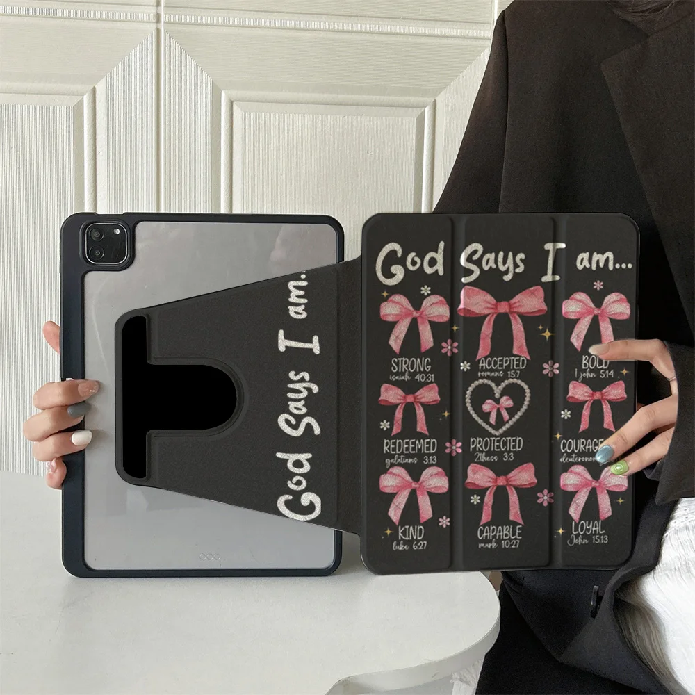 

360 ° Rotating Foldable Case to Easily Protect Your Pad: Compatible with iPad Air 6,Air 5,4,10,2024,air m3/a16 2025