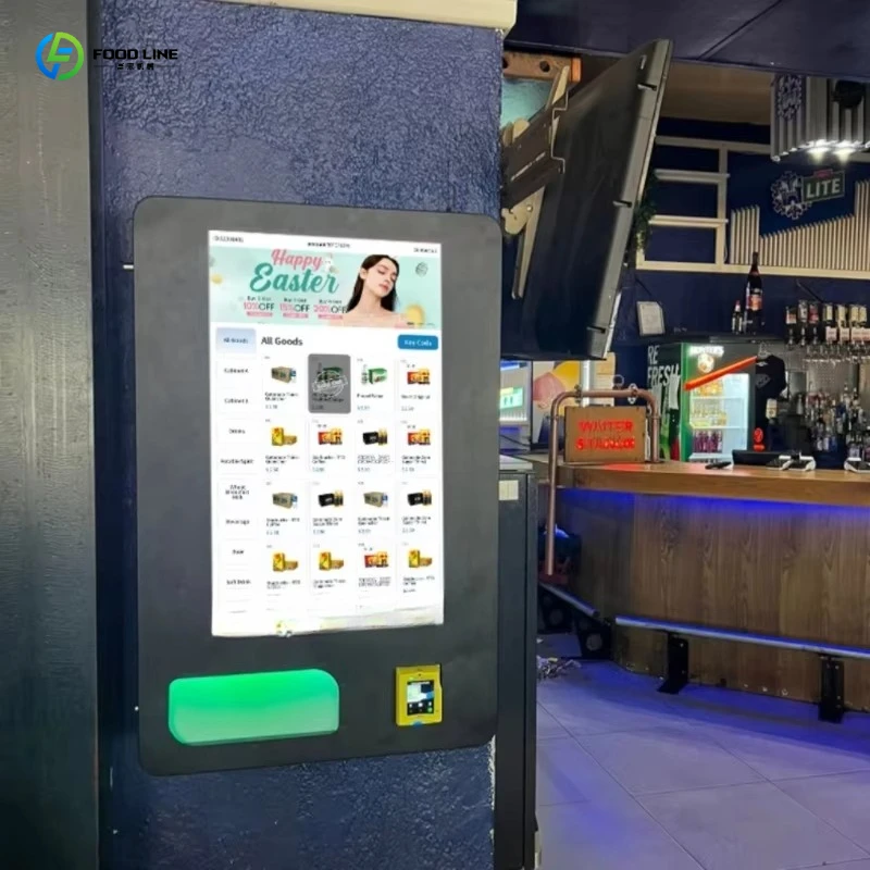 FL Wall-Mounted Vending Machine Small for Retail Items Trading Card Collectibles Coin Payment System SDK Function