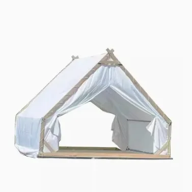 

Triangular wooden house tent outdoor single-storey scenic homestay double hut rainproof roof camping thickened