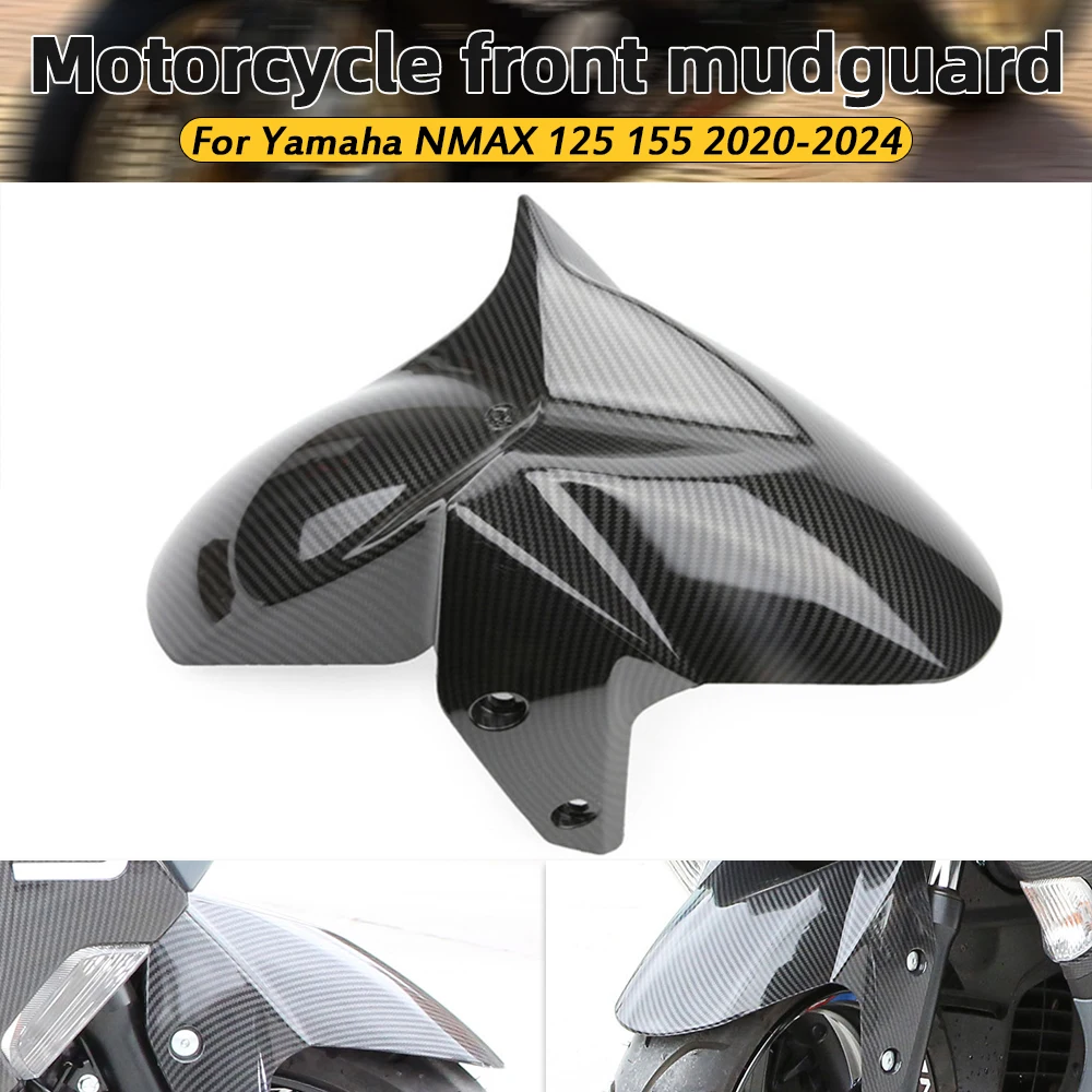 Motorcycle Front Mudguard Carbon Fiber Guard Tire Hugger for NMAX 125 155 2020‑2024 Motorcycle Front Guard