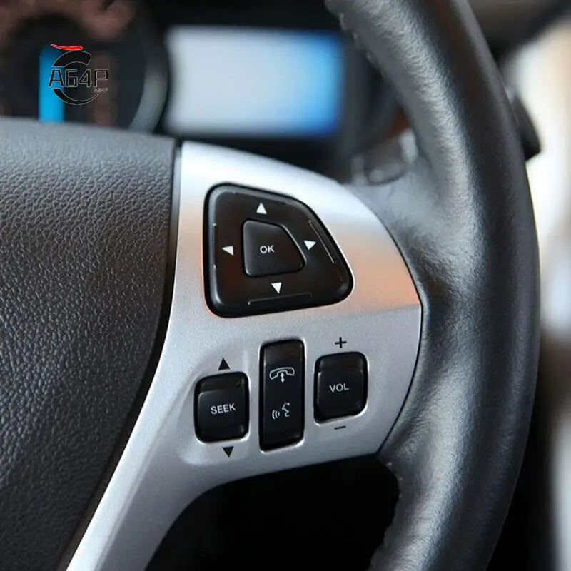 

A64P-Car Steering Wheel Cruise Control Switch Multifunction Buttons BT4T-9E740-CFW For Ford Edge Explorer 2012 2013 2014 2015
