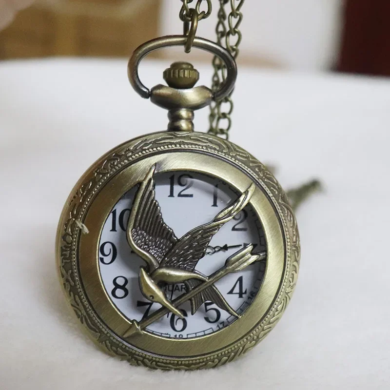 Reloj de Bolsillo De Bronce con Diseña, الطائر المحاكي, شعبي, الرجعية