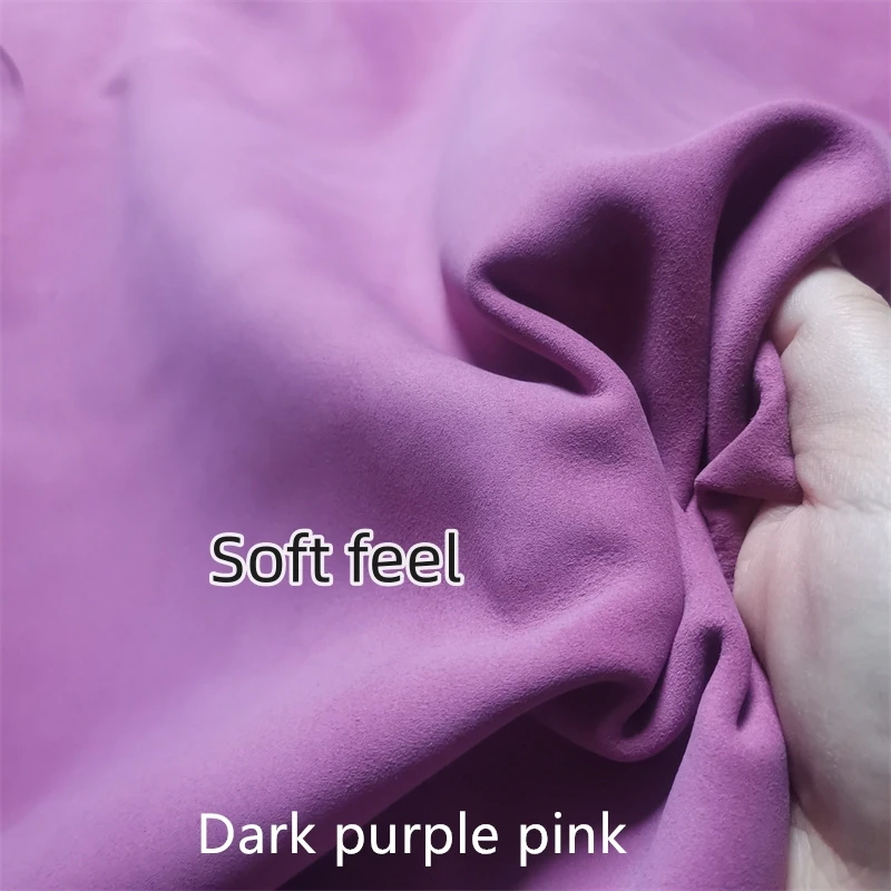 0.6/1mm Purple Pink Cashmere. First Layer Leather. Real Leather Fabric. Handmade DIY For Inside. The Whole Sheepskin.