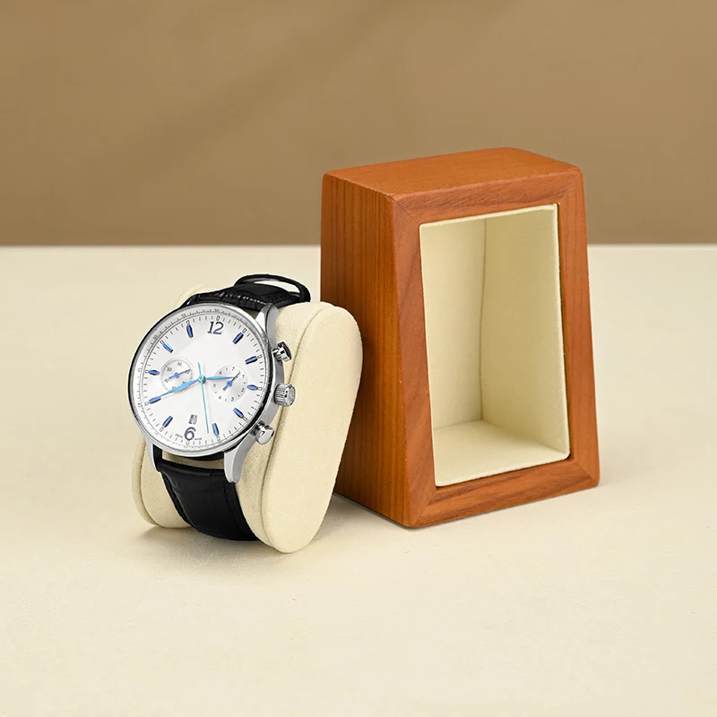 MISHITU Solid Wood Watch Storage Box Men Wrist Watches Organizer Boxes 1/2-Slot Home Watch Storage Retro Wristwatch Display Case view 5