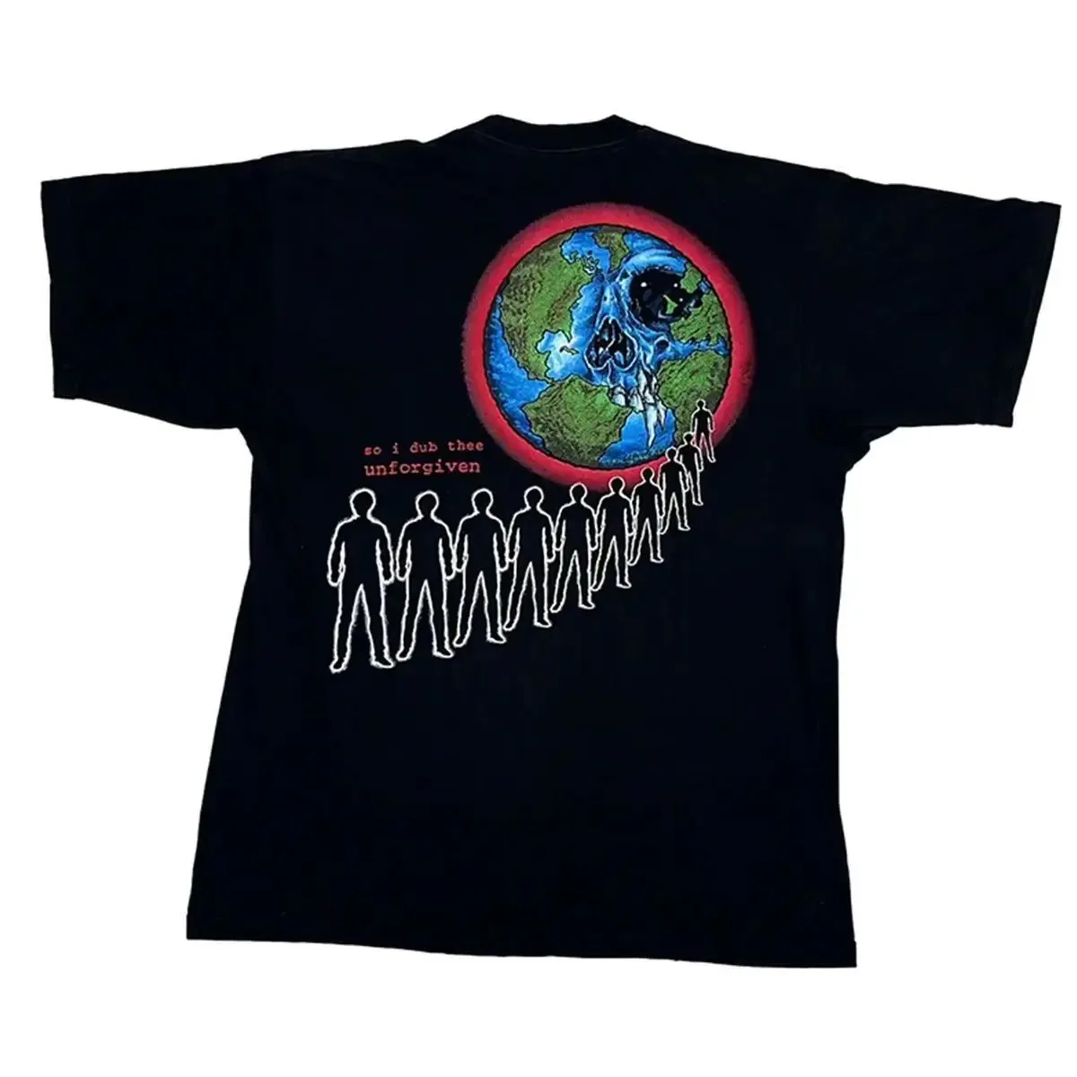 2026 صيف جديد ملك ميتاليكا باند روك الجمجمة الأمريكية الرجعية فضفاضة للجنسين الراقية الفاخرة منتج ساخن المتضخم الكلاسيكية المحملة #1