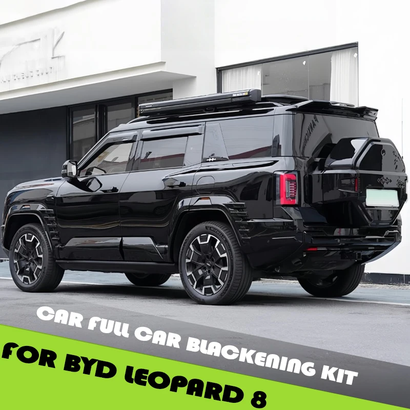 

Car Black Warrior Appearance Kit Fit for BYD Leopard 8 Modified Auto Body Black Appearance Decorative Parts Car Upgrade Parts