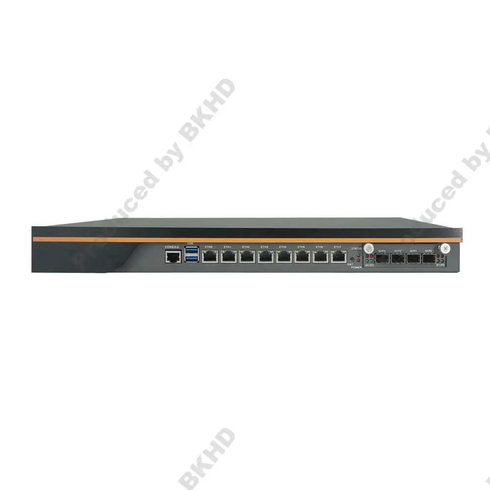 IKuaiOS 1U Rackmount Appliance for Firewall Router Sever Gigabit Ethernet or 2.5G 8-port 4x10G SFP+ Intel Core Xeon C236 8L 4S