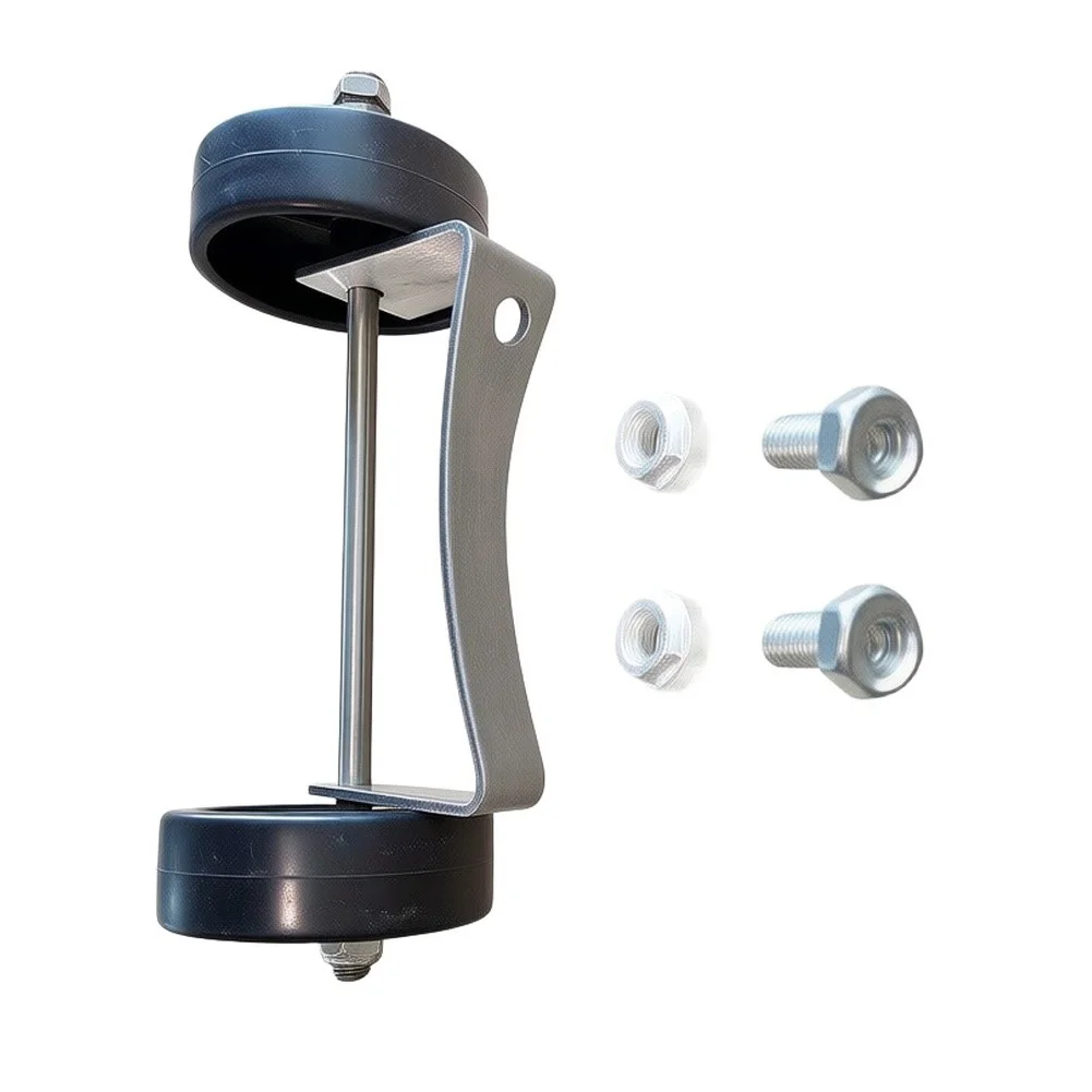 For Round Base Patio Heaters Stainless Steel Bracket Patio Heater Wheel Kit Easy Installation Patio Heater Wheels