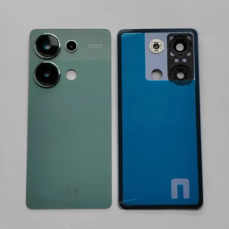 Para Redmi Note 13 Pro 4G com lente de câmera porta traseira caixa de substituição e adesivo