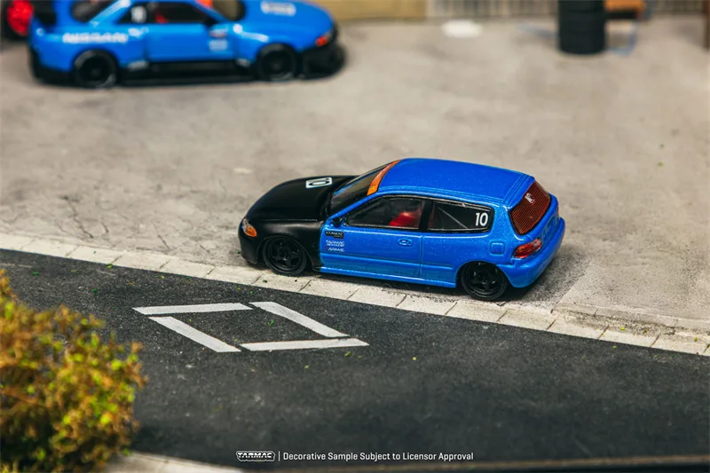 컬렉션 링크 타맥 워크스 1:64 시빅/RWB/R8 LMS GT3 합금 차량 수집용 자동차 모델