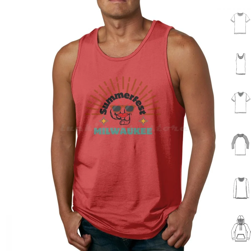 Summerfest Tank Tops Print Cotton Summerfest Summer Summerfest 2024 Funny Concert Tour Music Band Stuff Live Performance