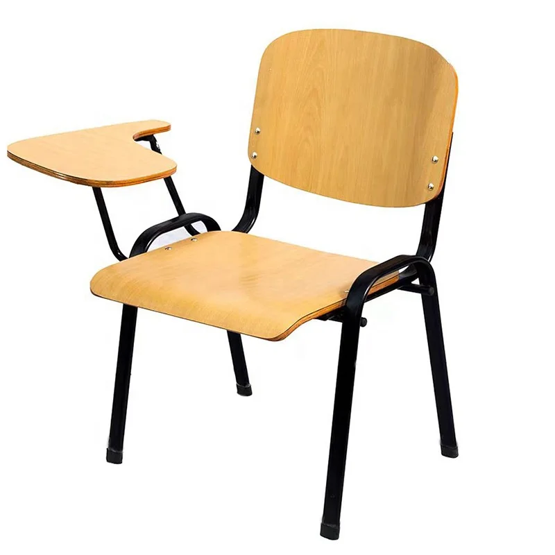 

Cheap Wooden School Chairs for Sale Customizable Foldable Training Chairs Wooden Training Chair With Writing Pad