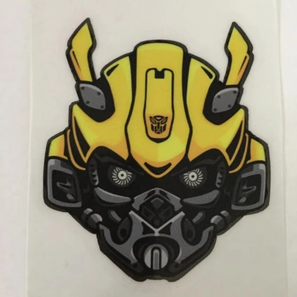 Car Styling Vinyl Badge for Cartoon Bumblebee Avatar Sticker Motorbike Body Decoration Decal Graphic - view 4