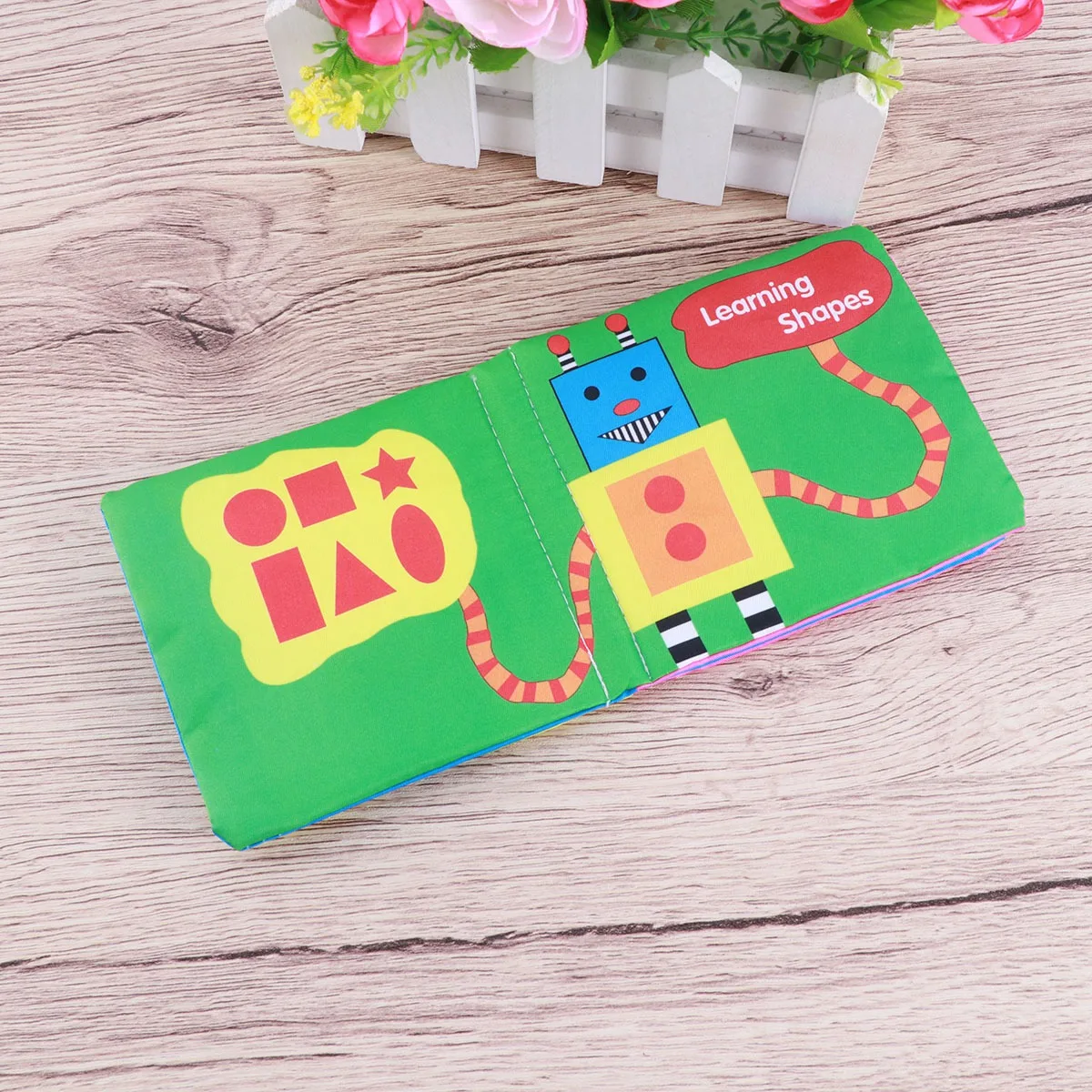 Książeczki materiałowe dla niemowląt Wczesna edukacja Grafika edukacyjna Specjalny projekt materiału Kolorowe zdjęcia Czas przytulania