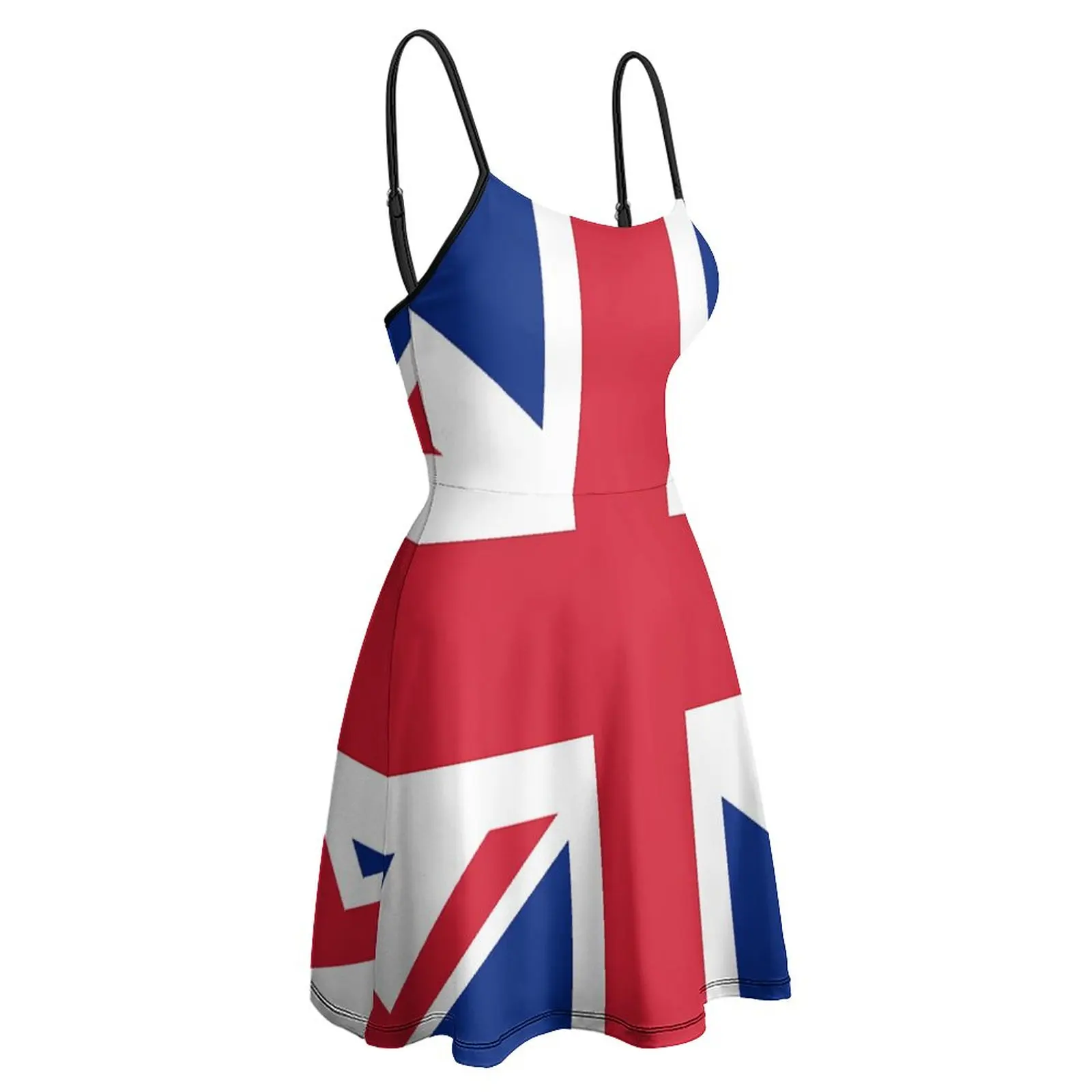 Sexy Frau Kleid das Kleid Union Jack Minirock Frauen Schlinge Kleid niedlichen Clubs Humor Grafik