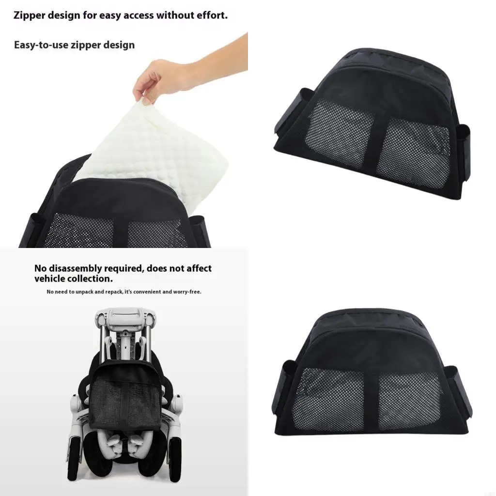 

54DF Hanging Nursery Bag Secure Fixing Design for Pram and Baby Strollers Organization
