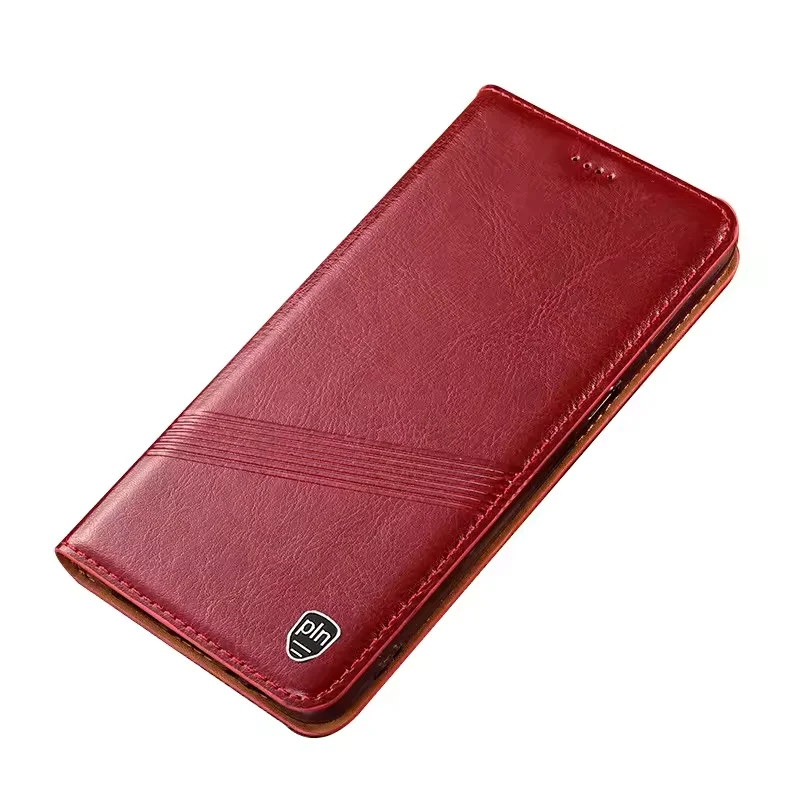 Business Genuine Leather Phone Case For iPhone 18 Pro Max 11 12 13 14 15 16 17 Pro Max 16 Plus Card Slots Wallet Case Flip Cover