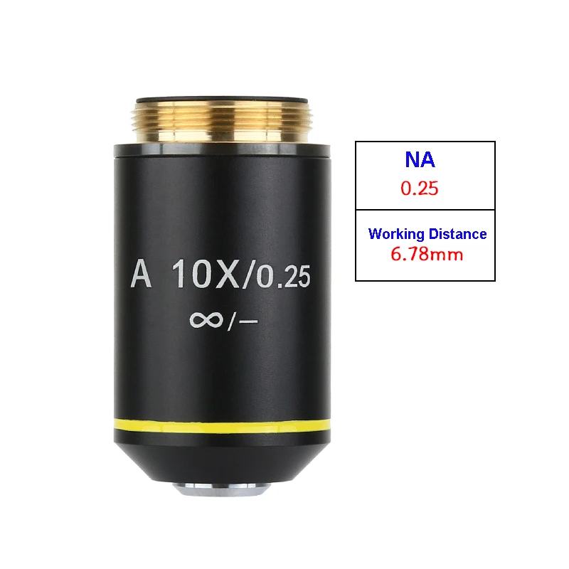 4X 10X 20X 40X 60X 100X Optical Biological Microscope Achromatic Infinity Objective Lens Infinity System for Olympus Microscope