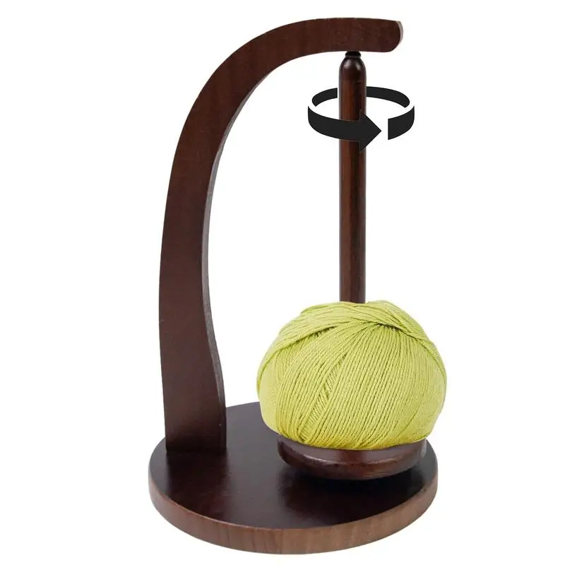 

Wood Yarn Holder Magnetic Wooden Yarn Dispenser For Knitting Beginners-Friendly Yarn Crocheting Equipment For Hats Socks