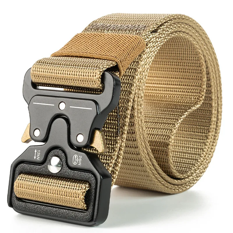 

3.8cm width 22 colors 3 size mens outdoor nylon multifunctional training tooling button tactical fabric belts