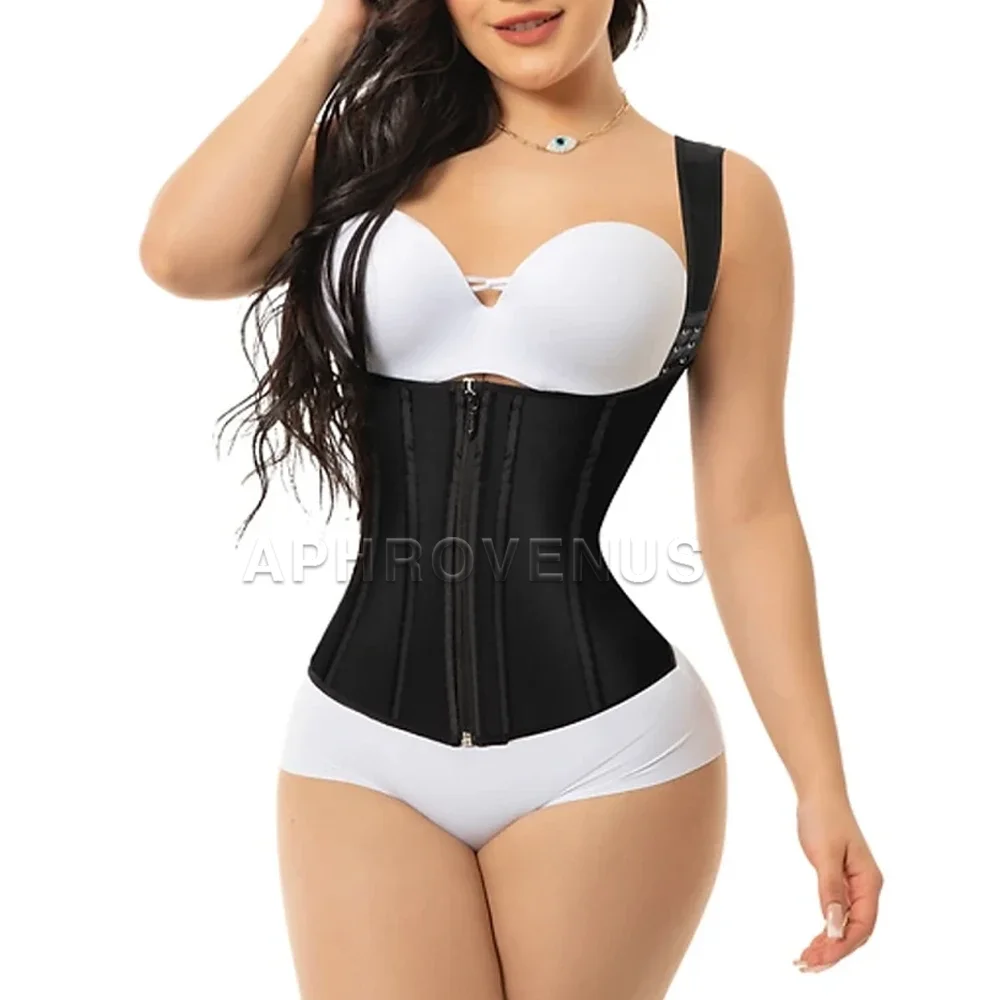 

Fajas Colombianas High Compression Waist Trainer Abdomen Control Slimming Bodysuit Butt Lifter Flat Belly Shapewear With Zipper