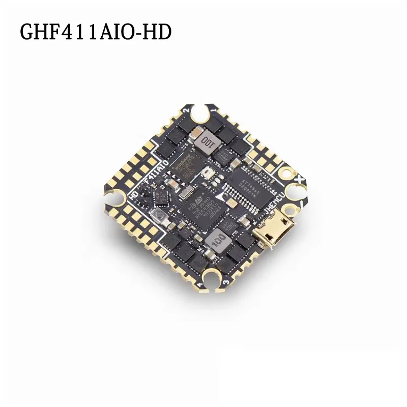 Горячая распродажа 2025 года JHEMCU GHF411 AIO-HD ESC-40A F411 Контроллер полета 40A Baro OSD 3-6S Lipo 4in1 Бесщеточный ESC для FPV RC Freestyle
