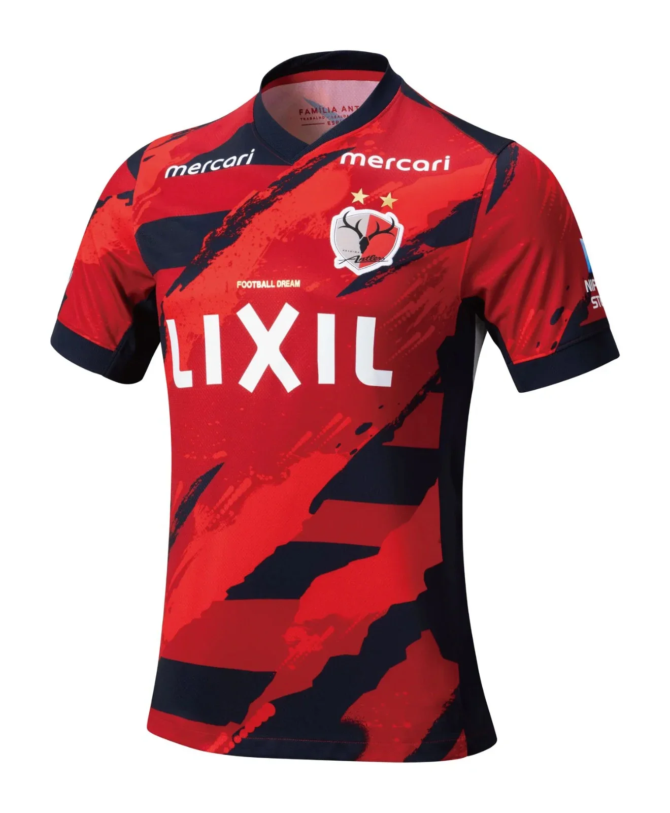 Nova Camisa de Futebol Kashima Antlers, Camisa de Visitante para Homens e Mulheres, Camisetas Casuais Esportivas, Camisas de Gola Redonda de Manga Curta, Camisetas para Família e Crianças