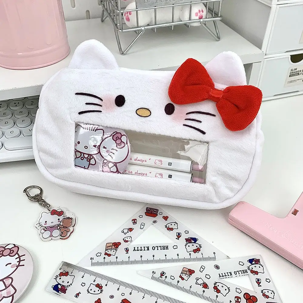 

New Hello Kitty Plush Pencil Case: A Girly, Large-Capacity Pencil Case and Organizer—A Cute Holiday Gift