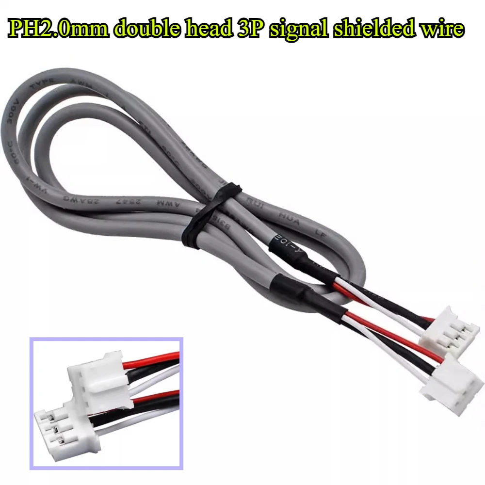 

PH2.0mm Double head 3P Audio Signal Shielded Wire Terminal Wire 28AWG 20cm/30cm/50cm For Power Amplifier Line and Speaker Cable