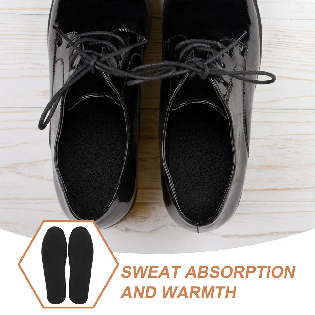 20 Pairs Felt Insole Replacement Shoe Soles Winter Boot Inner Pad Keep Warm Unisex Sole Inserts Comfortable Warming